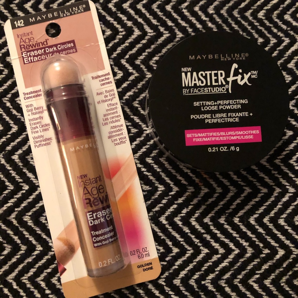 Maybelline concealer & powder bundle